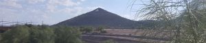 A mountain near the University of Arizona in Tucson, Arizona